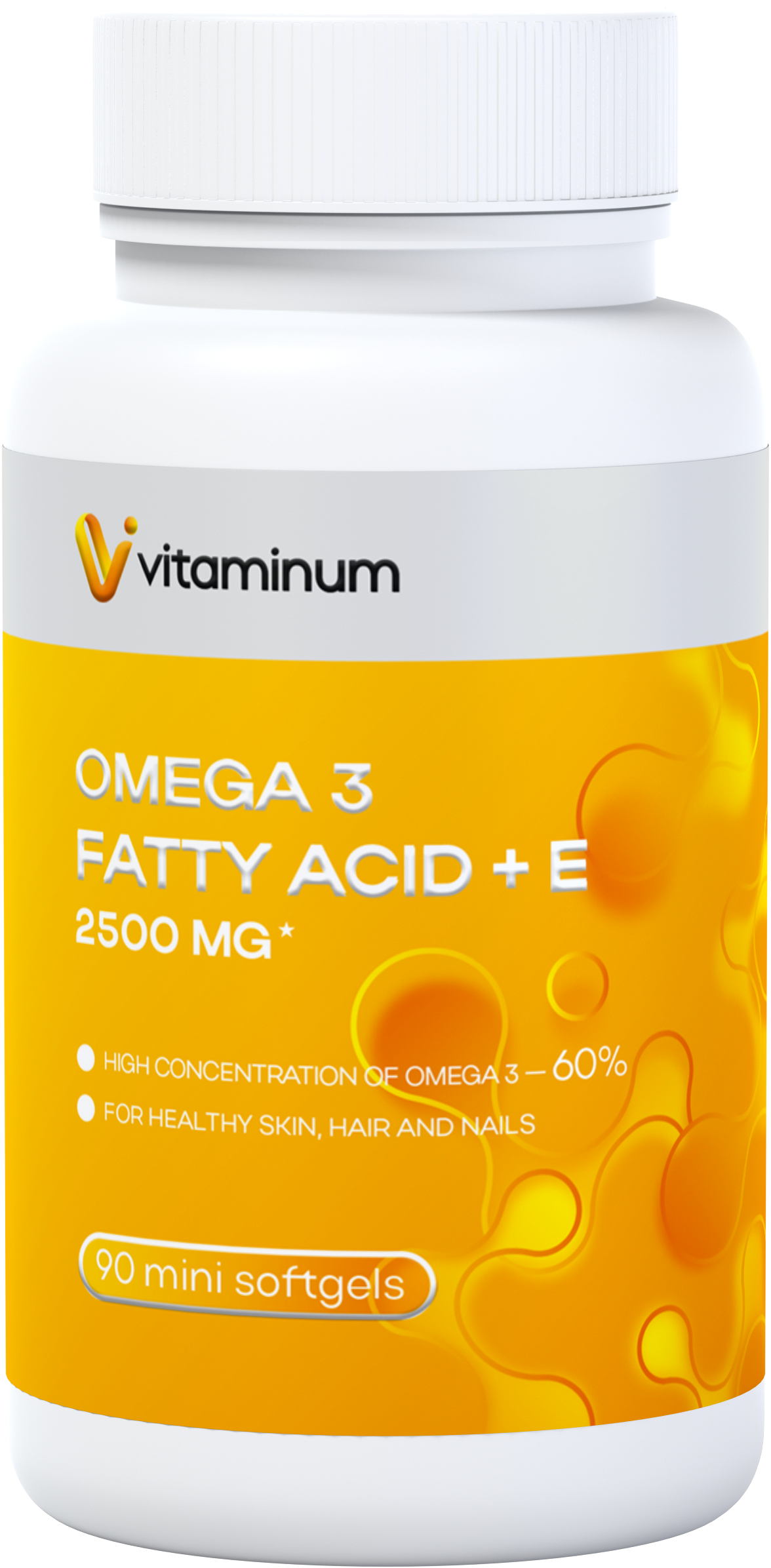  Vitaminum ОМЕГА 3 60% + витамин Е (2500 MG*) 90 капсул 700 мг   в Курске